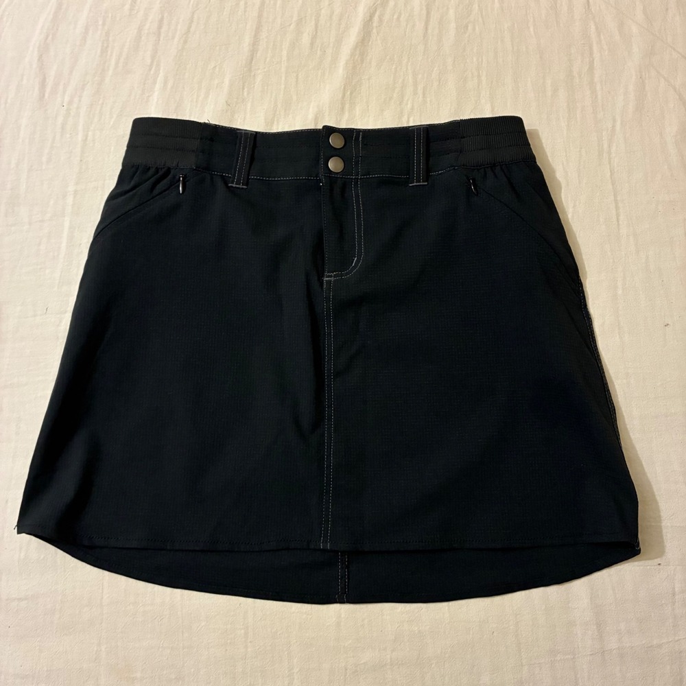 Kuhl Womens SIze 2 Black Ripstop Hiking Skirt Active Travel Outdoors